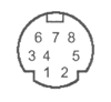 Разъем MINI DIN 8-PIN Разъем MINI DIN 8-PIN