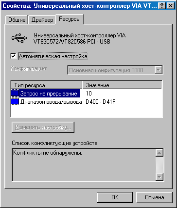 Сведения о концентраторе